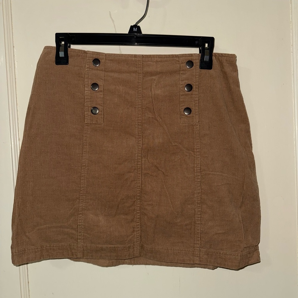 Brown Corduroy Skirt